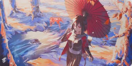 Yuki Aim - Kitsune LARGE Mousepad